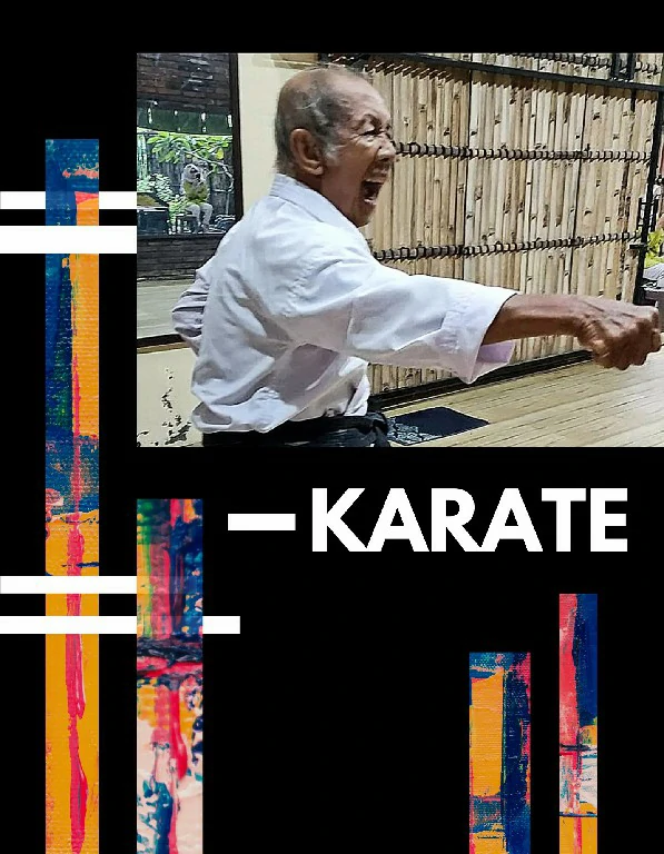 ilustrasi poster latihan beladiri karate dewasa terbaik